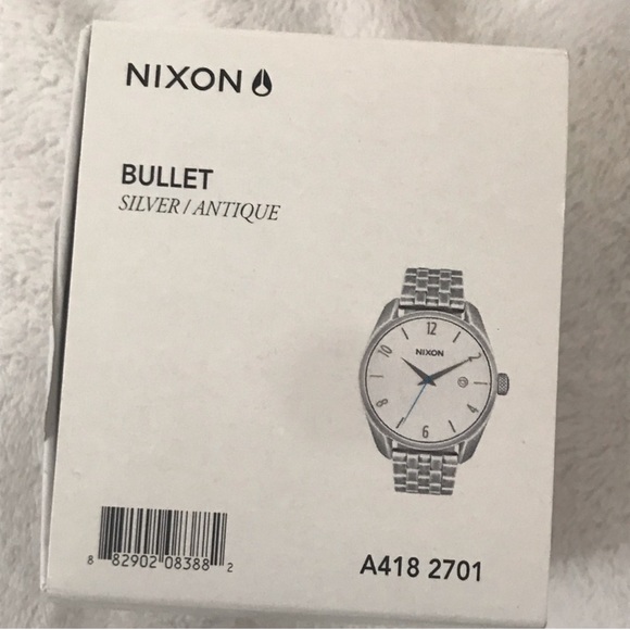 NIXON Bullet 38mm Women’s Watch Silver Antique